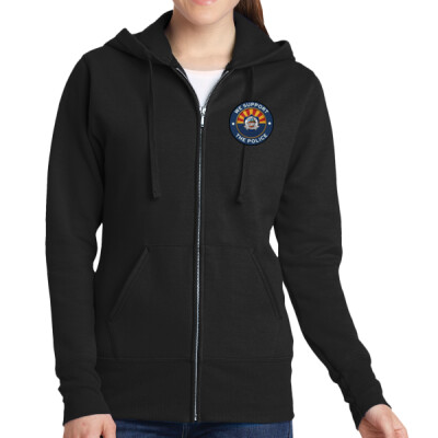 Ladies Full Zip Fleece Hoodie Thumbnail